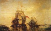 Felix ziem Marine Antwerp Gatewary to Flanders Spain oil painting artist